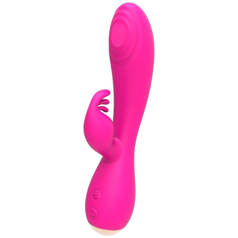 Vibratore Magic Stick Rabbit Nalone rosa con dettagli in silicone, design ergonomico e stimolante per il piacere.