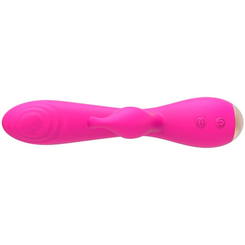 Vibratore Magic Stick Rabbit Nalone in rosa, con design ergonomico e stimolazione duale, immagine del prodotto.