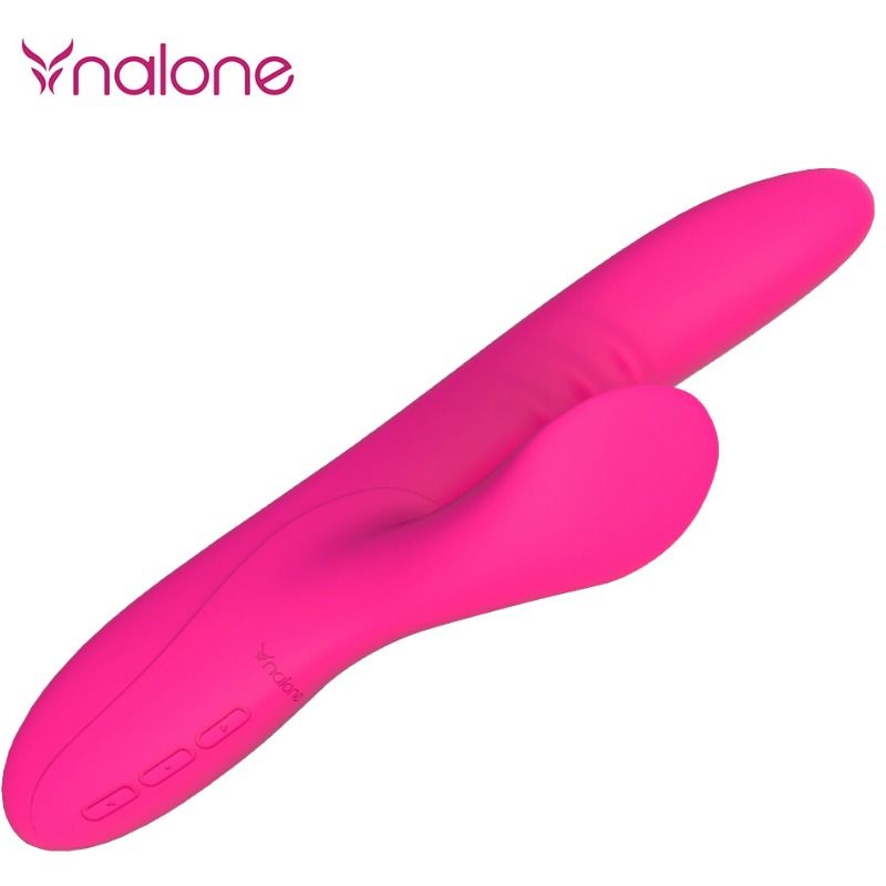 Vibratore per peri Nalone Rabbit con modalità Swing, design ergonomico e dettagli colorati, ideale per stimolazione intensa.