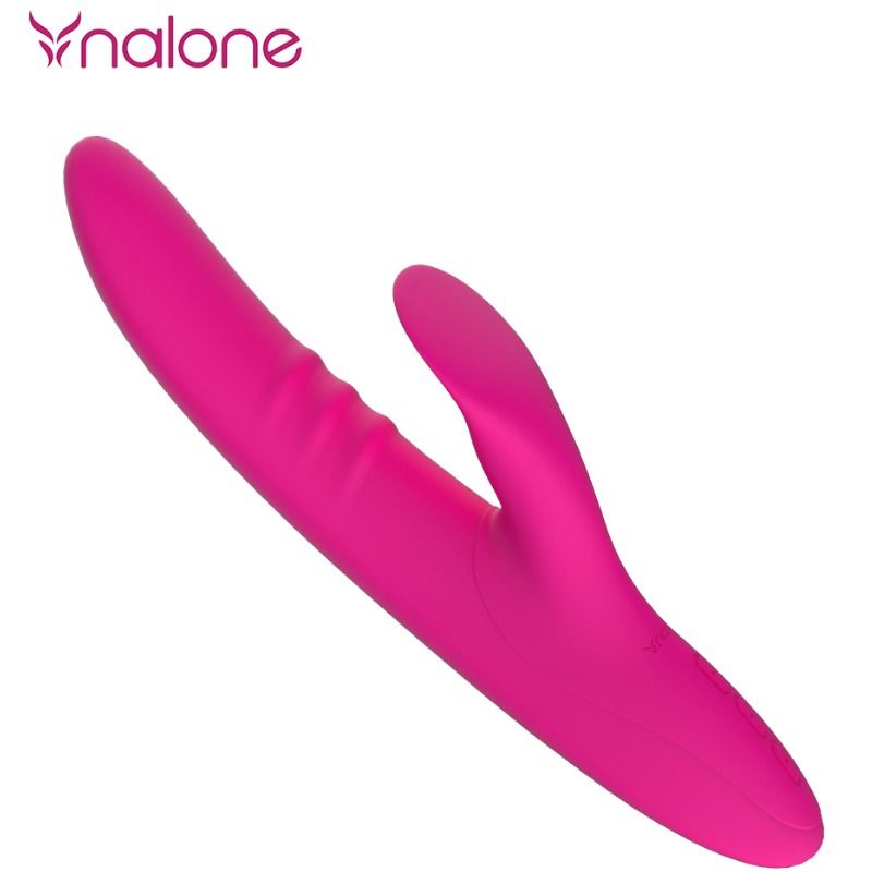Vibratore peri Nalone Rabbit con modalità Swing, design ergonomico e morbido per stimolazione precisa e piacevole.