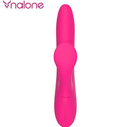 Vibratore per peri Nalone Rabbit con modalità Swing, design ergonomico e realistico, in silicone rosa con dettagli realistici.