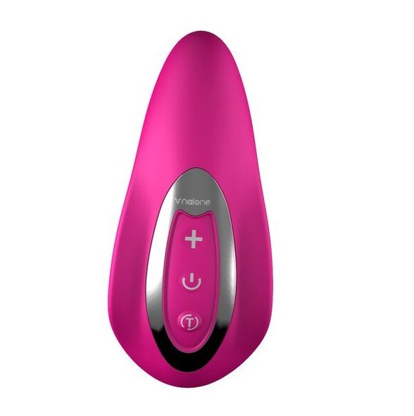 Vibratore stimolatore intelligente Nalone Curve, design ergonomico e curvato, con dettagli eleganti e superficie liscia.
