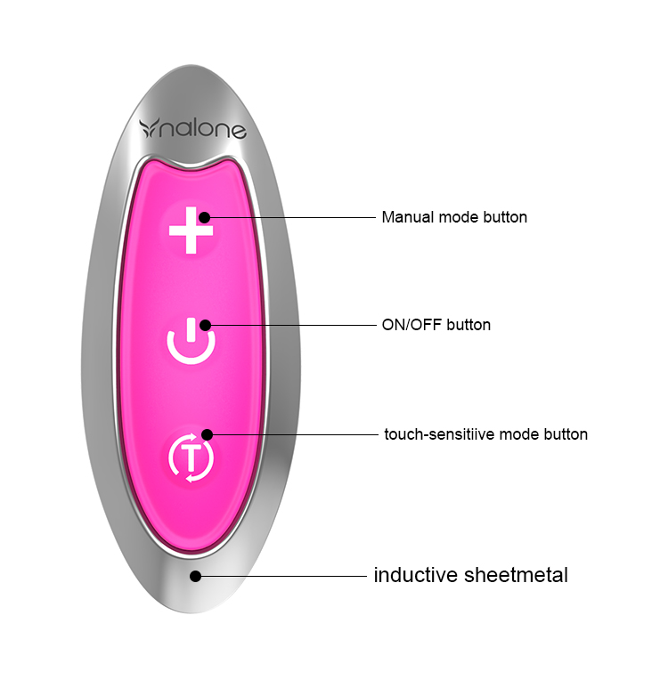 Vibratore stimolatore intelligente Nalone Curve con design curvato e superficie liscia, ideale per stimolazione mirata.