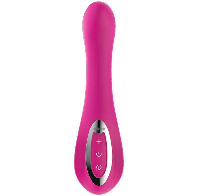 Vibratore Touch System rosa Nalone con design ergonomico e funzioni di stimolazione, visibile in primo piano.