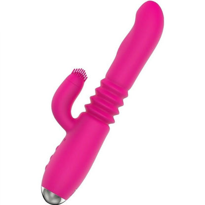 Vibratore Nalone Up & Down e Rabbit con rotazione, design ergonomico e dettagli realistici, in silicone di alta qualità.