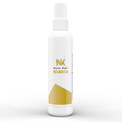 Spray detergente NINA KIKÍ per giocattoli, flacone da 150 ml con spray, per pulizia delicata e sicura dei giocattoli.
