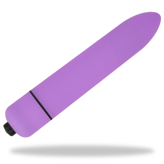 Vibratore mini bullet OHMAMA viola lungo 9 cm, design compatto e stimolante per piacere personale.