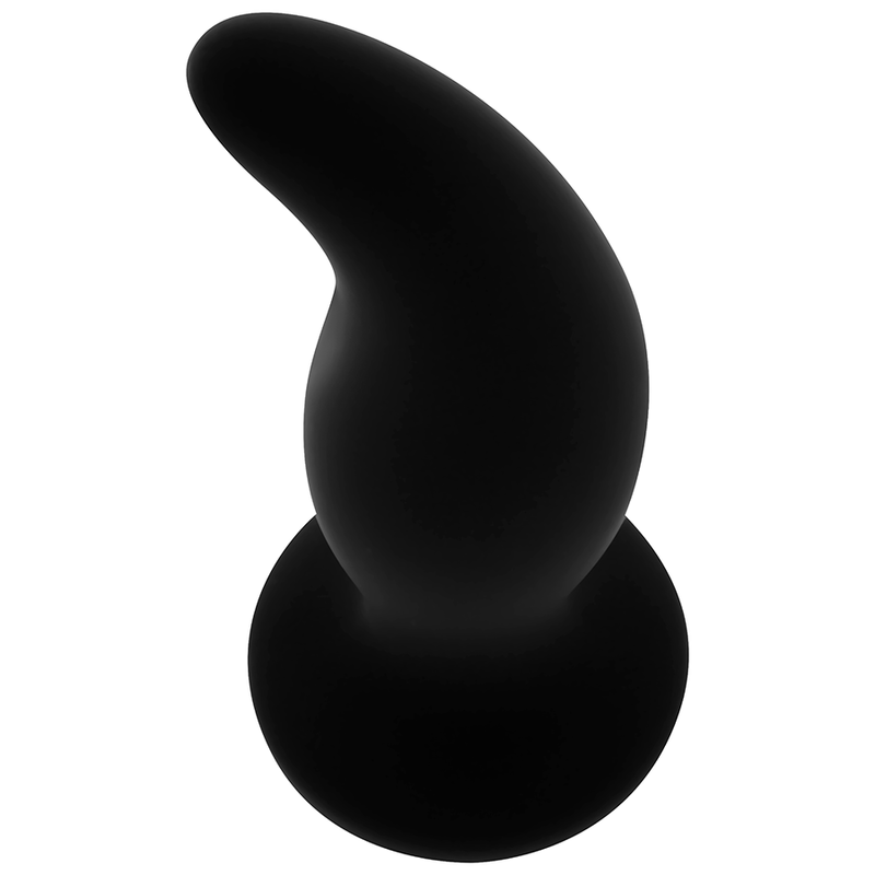 Plug anale curvo in silicone OHMAMA P-Point, 12 cm, con design ergonomico e superficie liscia, visibile in immagine