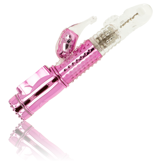 Vibratore OHMAMA con funzione di rotazione e stimolatore del clitoride, design elegante e funzionale per il piacere.