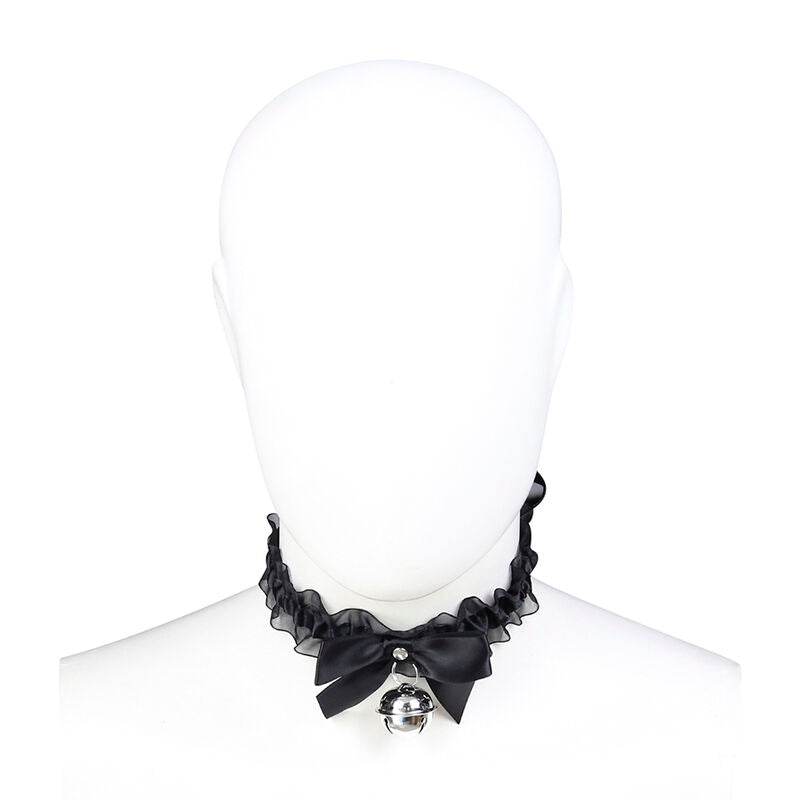 Collana fetish in pizzo OHMAMA FETISH, dettagli delicati e sexy, con pizzo nero e chiusura regolabile.