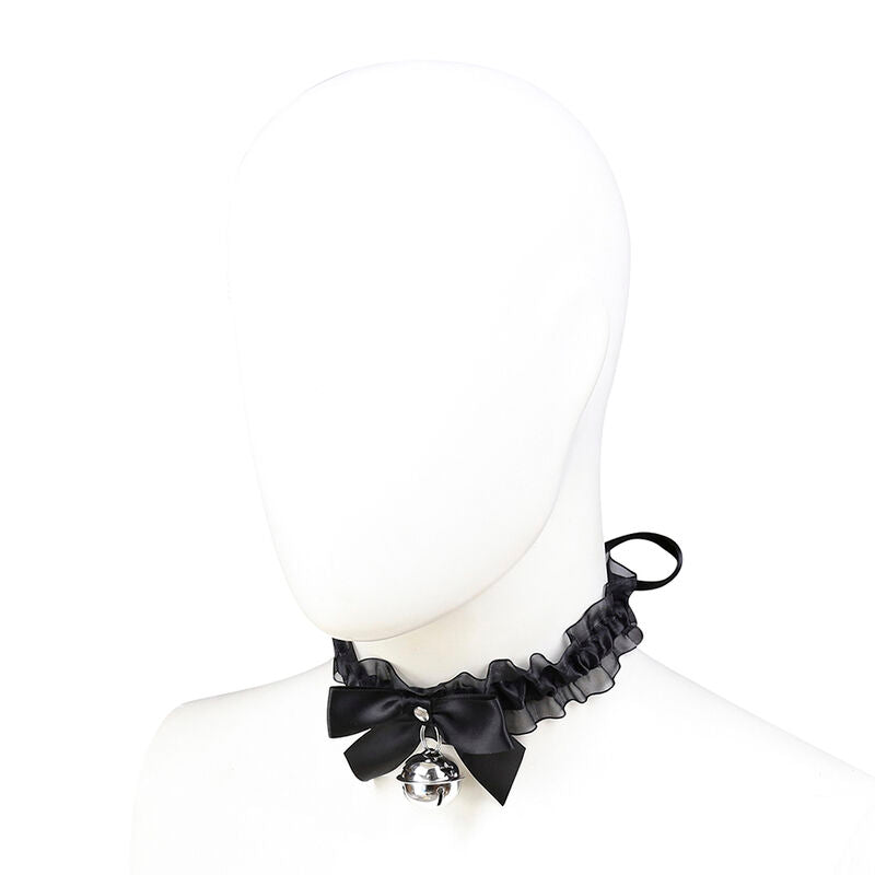Collana fetish in pizzo OHMAMA FETISH con dettagli eleganti e trasparenze, ideale per look audaci e sensuali.