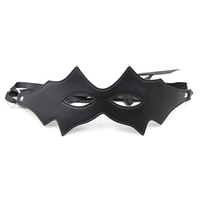 Maschera felina nera di OHMAMA FETISH, con dettagli eleganti e materiali morbidi, ideale per costumi e cosplay.
