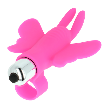 Stimolatore Ditale Farfalla OHMAMA STIMULATING, dispositivo di piacere con forma a farfalla e design ergonomico.