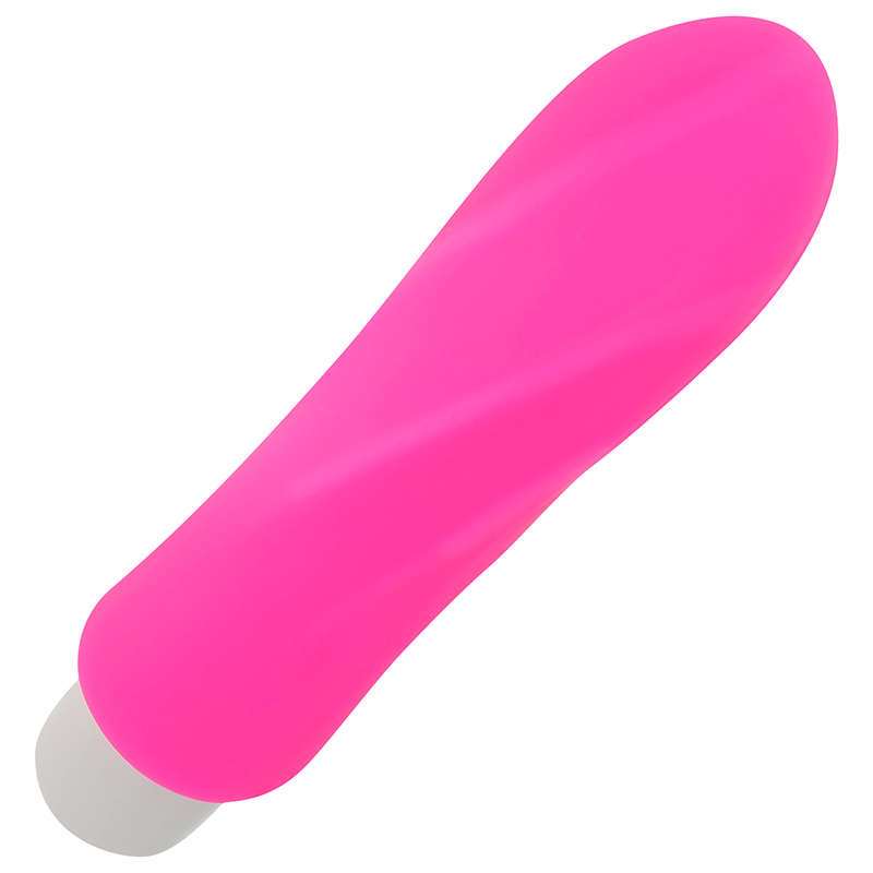 Vibratore a forma di proiettile in silicone OHMAMA, lunghezza 12 cm, con superficie liscia e design compatto.