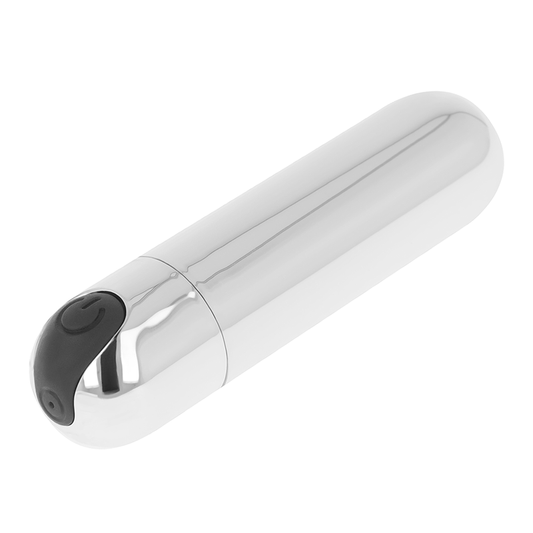 Pallone vibrante argento di 8 cm di OHMAMA VIBRATORS, dispositivo di stimolazione con superficie liscia e design elegante.
