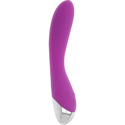 Vibratore OHMAMA lilla con 6 modalità e 6 velocità, lunghezza di 20,5 cm, design ergonomico e superfice liscia.