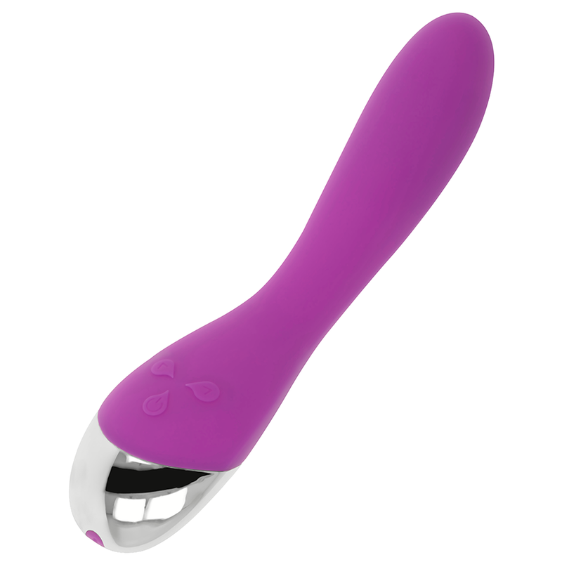 Vibratore OHMAMA viola con 6 modalità e 6 velocità, lungo 20,5 cm, design elegante e ergonomico, immagine frontale.
