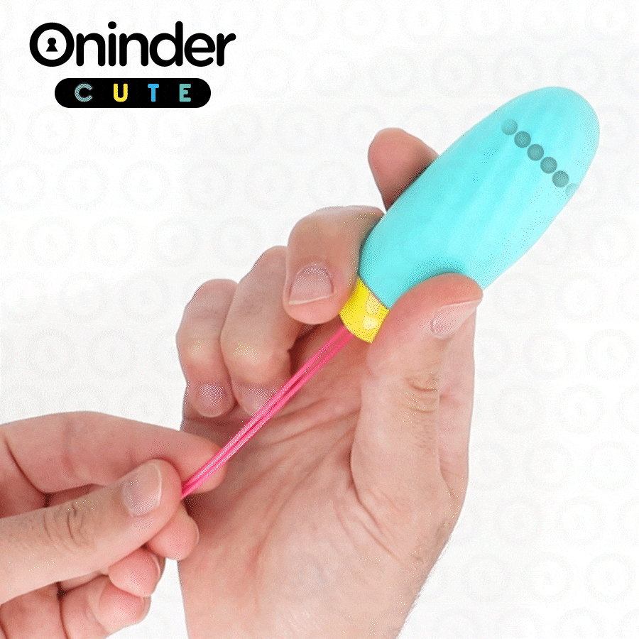 Uovo vibrante in silicone ONINDER CUTE con gemma, design compatto e colorato, ideale per piacere e stimolazione personale.