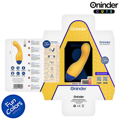 Vibratore Punto G ONINDER CUTE Love Buddy Master con design compatto, controllabile tramite app gratuita in tutto il mondo.