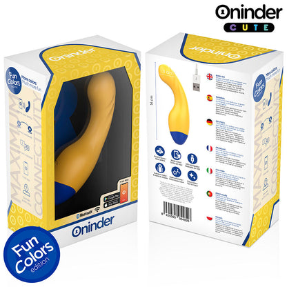 Vibratore punto G ONINDER CUTE Love Buddy Master con design compatto e app gratuita, ideale per stimolazione piacevole e discreta.