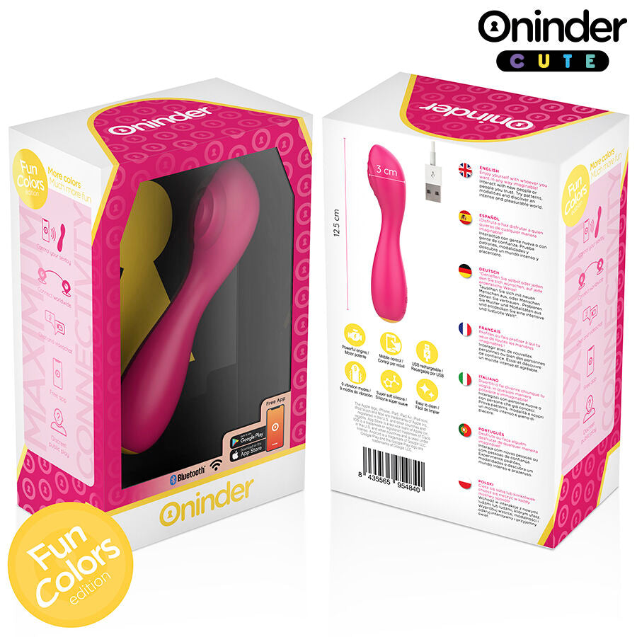 Vibratore punto G ONINDER CUTE Love Buddy Master con controllo tramite app, design compatto e colorato per il piacere personale.