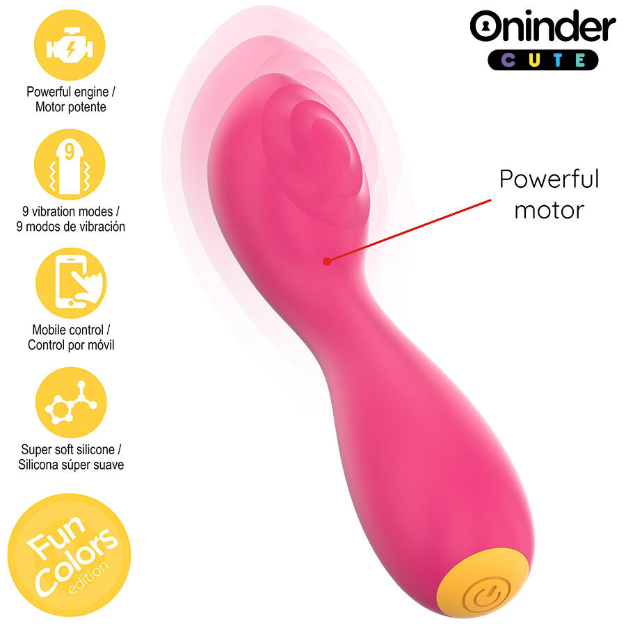 Vibratore Punto G ONINDER CUTE Love Buddy Master con design compatto e app gratuita, ideale per stimolazione precisa e piacere personale