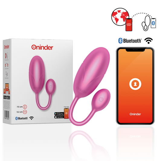 Uovo vibrante ONINDER Tokyo rosa, 7,5 x 3,2 cm, con applicazione gratuita, immagine del prodotto in dettaglio.