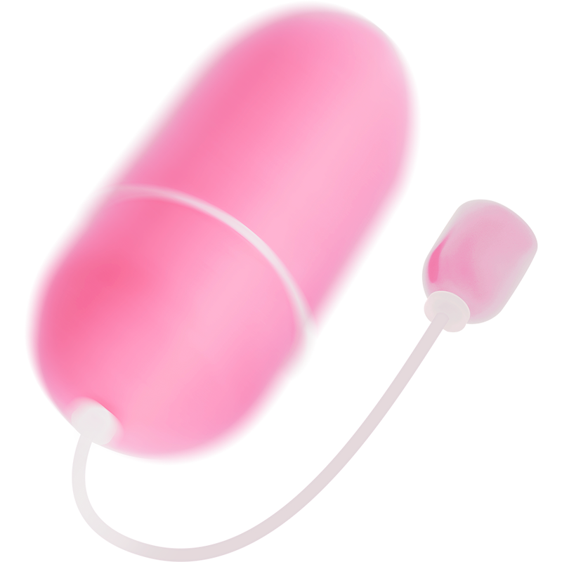 Uovo vibrante rosa impermeabile ONLINE con superficie liscia e dettagli colorati, ideale per giochi e stimolazione sensoriale