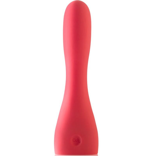 Stimolatore coralli Ooh by JE JOUE OOH by Sostituzione, dispositivo colorato con dettagli blu e rosa.