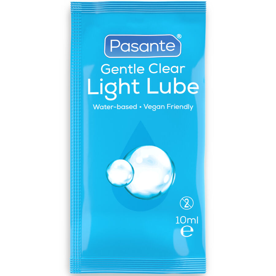 Lubrificante leggero a base d'acqua Pasante in flacone da 10 ml, ideale per uso intimo e comfort.