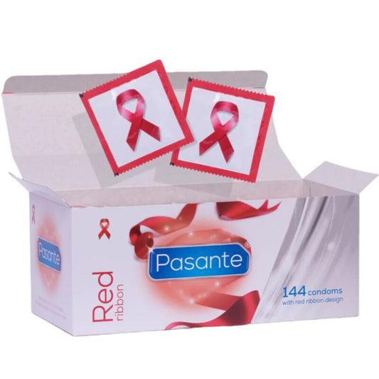 Preservativi Pasante Super King Bag, confezione da 144 unità, con confezione colorata e confezionamento sigillato.