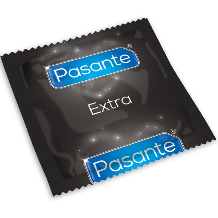 Preservativi extra spessi Pasante, confezione da 144 unità, per maggiore sicurezza e protezione.