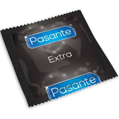 Preservativi extra spessi Pasante, confezione da 144 unità, per maggiore sicurezza e protezione.