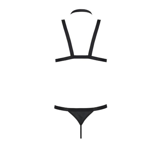 Set intimo PASSION MEN Andrew nero L/XL, maglietta e slip neri in tessuto morbido, elegante e confortevole.