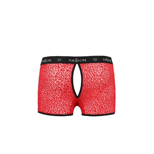Short parker rosso Passion Men PASSION - 046, taglia L/XL, vista frontale, tessuto leggero e stile casual.