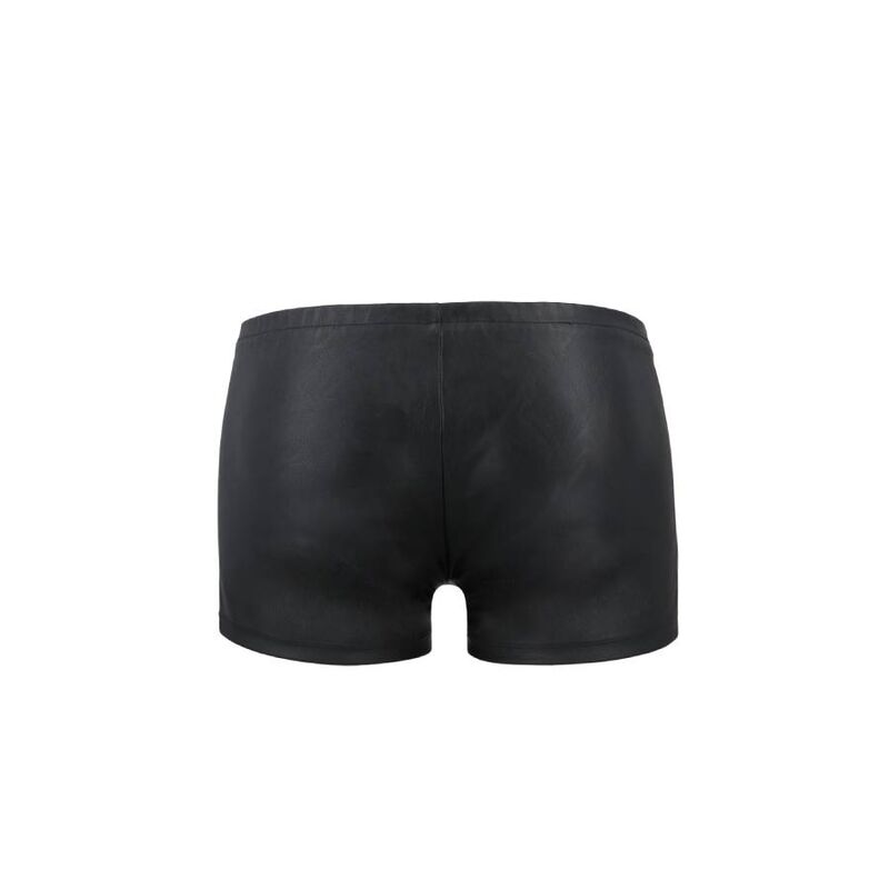Boxer corti nero opaco PASSION MEN, taglie L/XL, con dettagli in tessuto elastico e comodo fit.