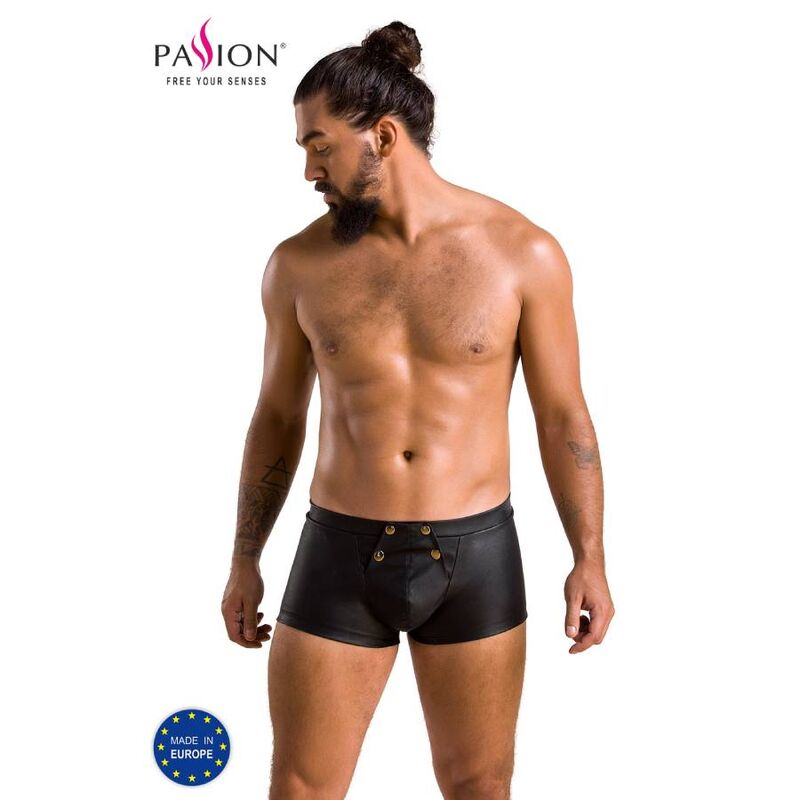 Shorts neri PASSION PATRICK da uomo in taglia L/XL, stile casual e comodo, visibile in dettaglio nell'immagine.