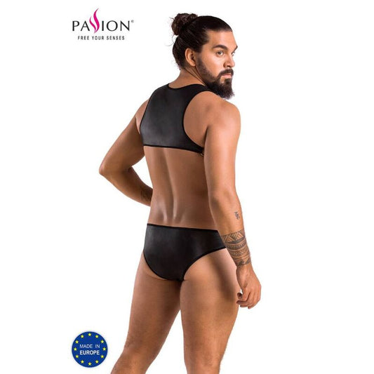 Slip intimo nero PASSION Men BODY ADAM in taglia S/M, con dettagli eleganti e tessuto morbido, visibile nella foto.