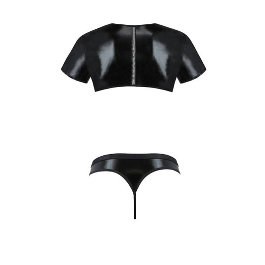 Set intimo Passion Men Peter Nero S/M con boxer nero e dettagli eleganti, visibile in immagine.