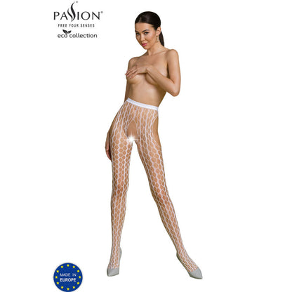 Body stocking rosso della collezione Eco Passion Woman Garter & Stock, modello ECO S007, visibile in dettaglio nell'immagine.