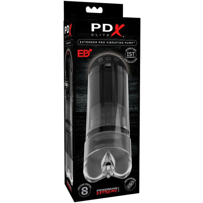 Vibratore stroker extender PDX ELITE ELITE, design ergonomico e realistico per piacere intenso e stimolante.