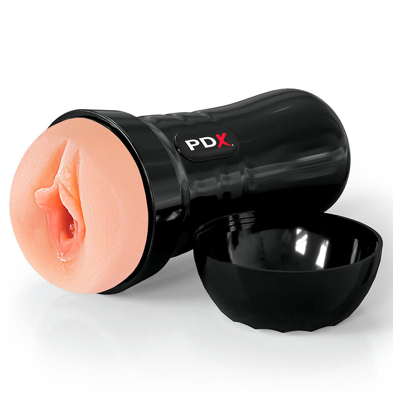 Masturbatore Flesh PDX EXTREME Wet Pussies, vagina autolubrificante, modello realistico in silicone, dettaglio interno naturale.