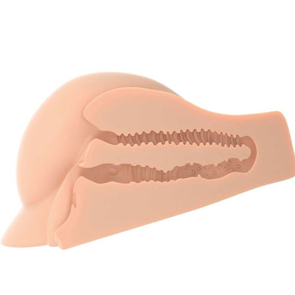 Masturbatore PDX PLUS Perfect Ass XL con doppia entrata, morbido e realistico, dettagli anatomici realistici, prodotto per adulti.