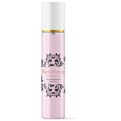 Profumo ai feromoni da donna Pherostrong da 15 ml, flacone elegante e compatto, aroma seducente e avvolgente