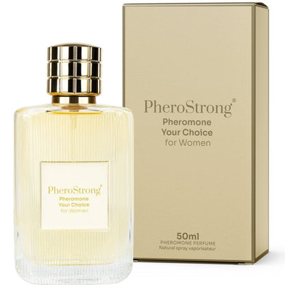 Profumo ai feromoni PHEROSTRONG da 50 ml, bottiglia elegante, indicato per donna, profumo con feromoni naturale.