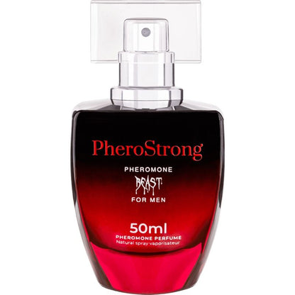 Profumo preromone Beast per uomo PHEROSTRONG, flacone da 50 ml con profumo maschile intenso e seducente.