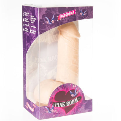 Dildo realistico Flesh rosa di 16 cm di PINK ROOM, dettagli realistici e superficie morbida, ideale per piacere personale