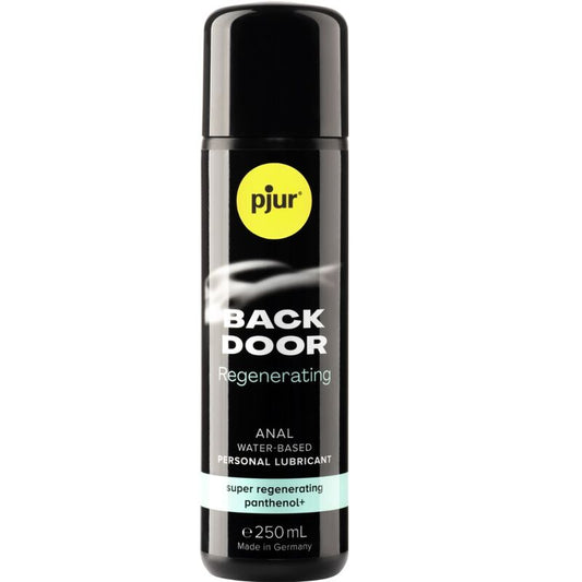 Gel rigenerante anale PJUR Back Door con pantenolo, base acqua e 250 ml, ideale per cura e comfort intimo.