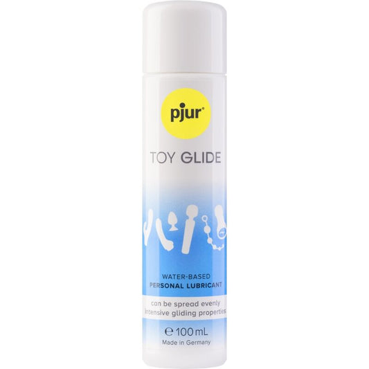 Lubrificante a base d'acqua PJUR Toy Glide per giocattoli sessuali, bottiglia da 100 ml, ideale per un uso sicuro e confortevole