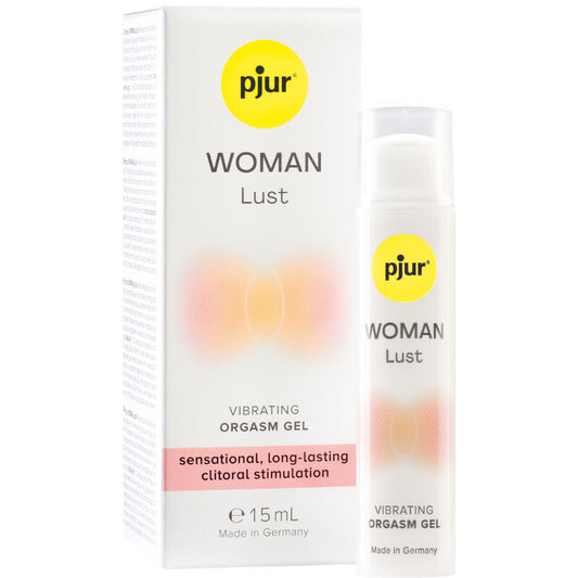 Gel vibrante per orgasmo PJUR Woman Lust Gel, 15 ml, con formula stimolante e naturale per aumentare il piacere femminile.
